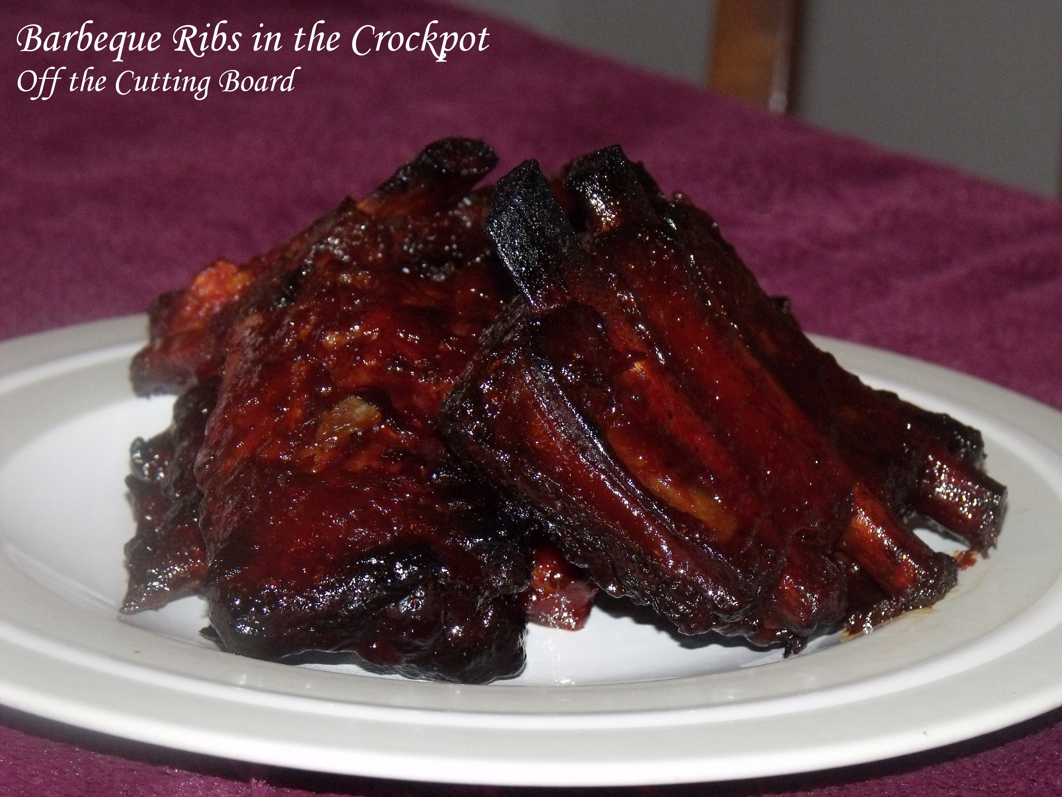 Pork Ribs In Crock Pot
 Barbeque Ribs in the Crockpot