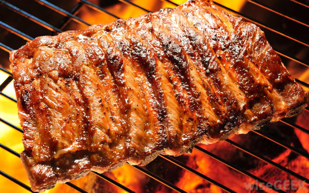 Pork Ribs On The Grill
 bbq ribs grill