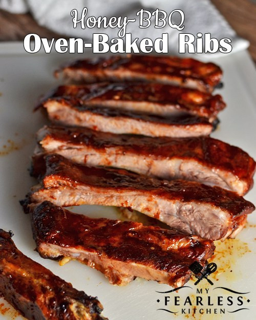 Pork Ribs Temperature Oven
 Honey BBQ Oven Baked Ribs My Fearless Kitchen