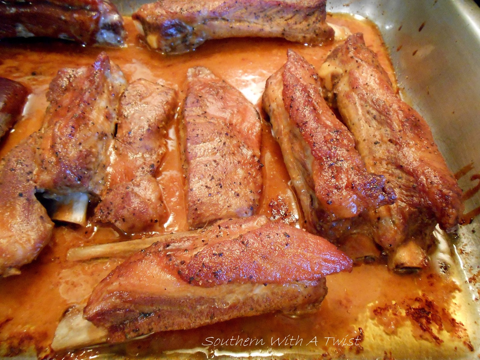 Pork Ribs Temperature Oven
 Southern With A Twist BBQ Pork Ribs