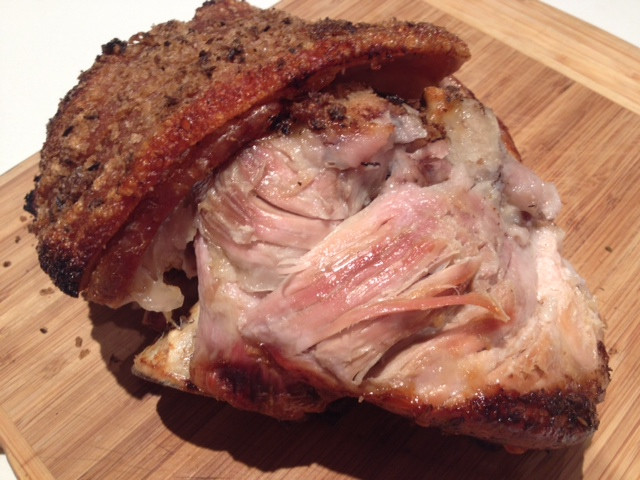 Pork Shoulder In Oven
 Slow cooked pork shoulder with perfect crunchy crackling