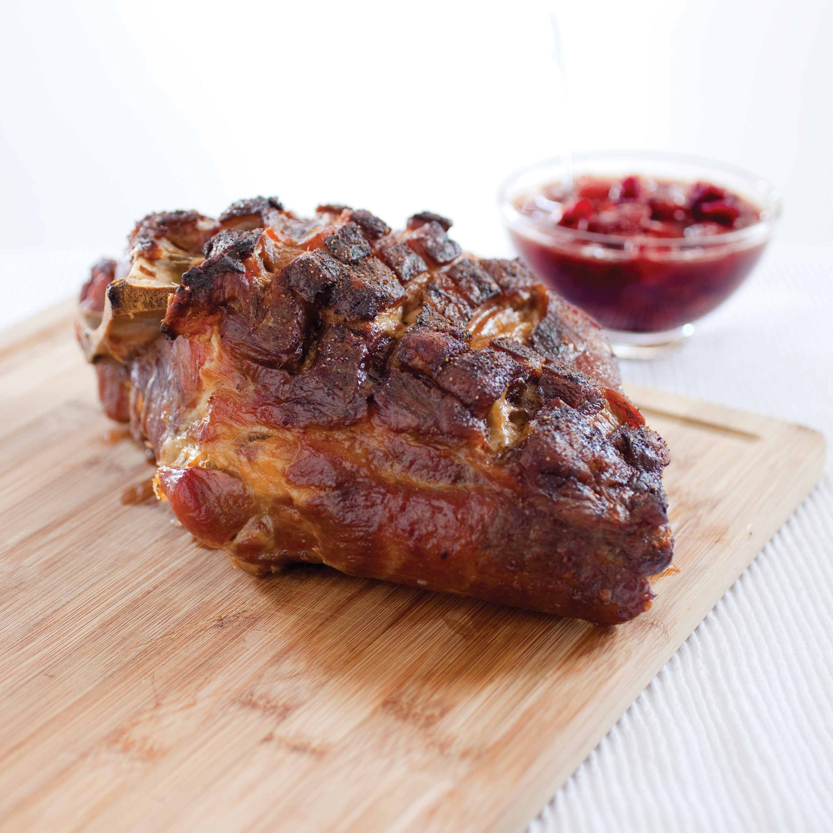 Pork Shoulder Recipe
 Slow Roasted Pork Shoulder with Cherry Sauce