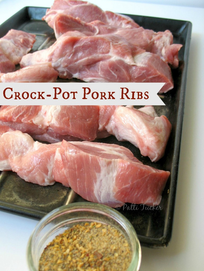 Pork Shoulder Ribs
 Crock Pot Pork Shoulder Ribs