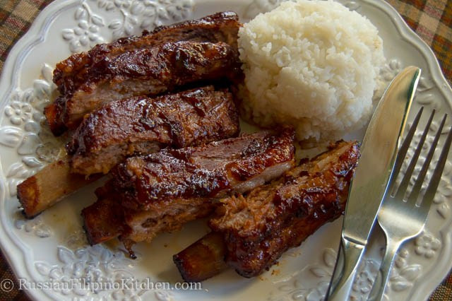Pork Spare Ribs Oven
 Oven Baked Pork Spare Ribs With BBQ Sauce – Russian