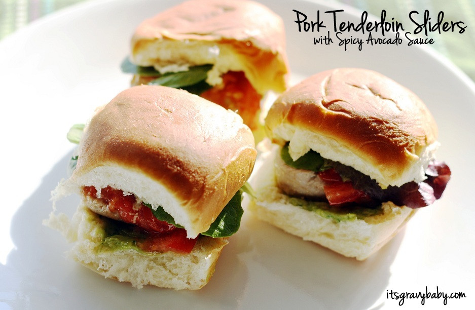 Pork Tenderloin Sliders
 Pork Tenderloin Sliders with Spicy Avocado Sauce Recipe