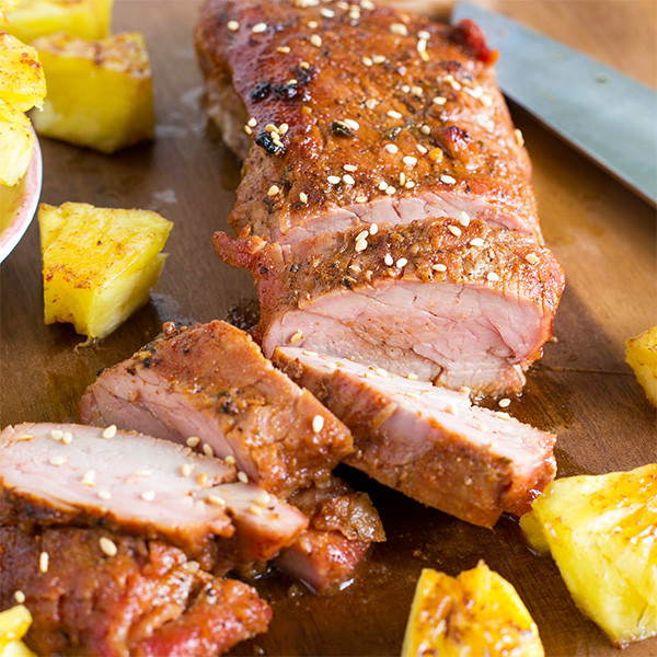 Pork Tenderloin Temp
 Sweet Pineapple Soy Grilled Pork Tenderloin