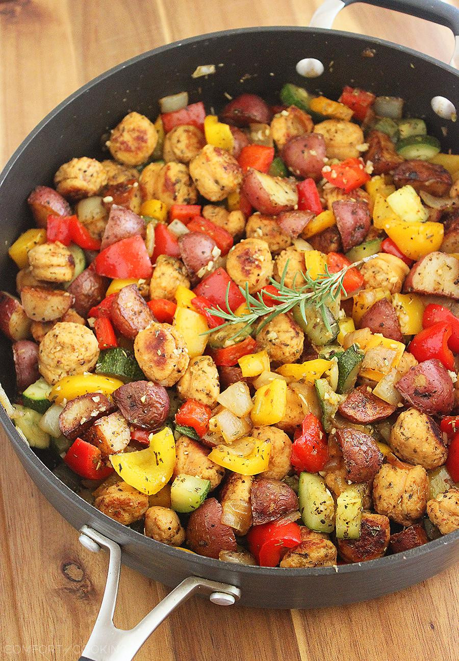 Potato A Vegetable
 Summer Ve able Sausage and Potato Skillet