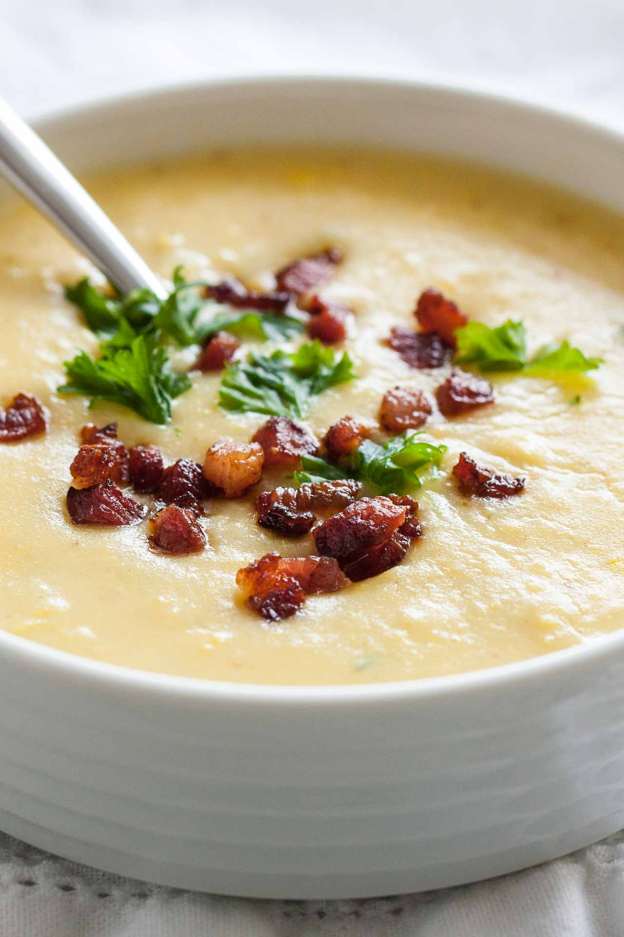 Potato And Bacon Soup
 Easy Potato Bacon Soup with Corn Less than 30 Minutes