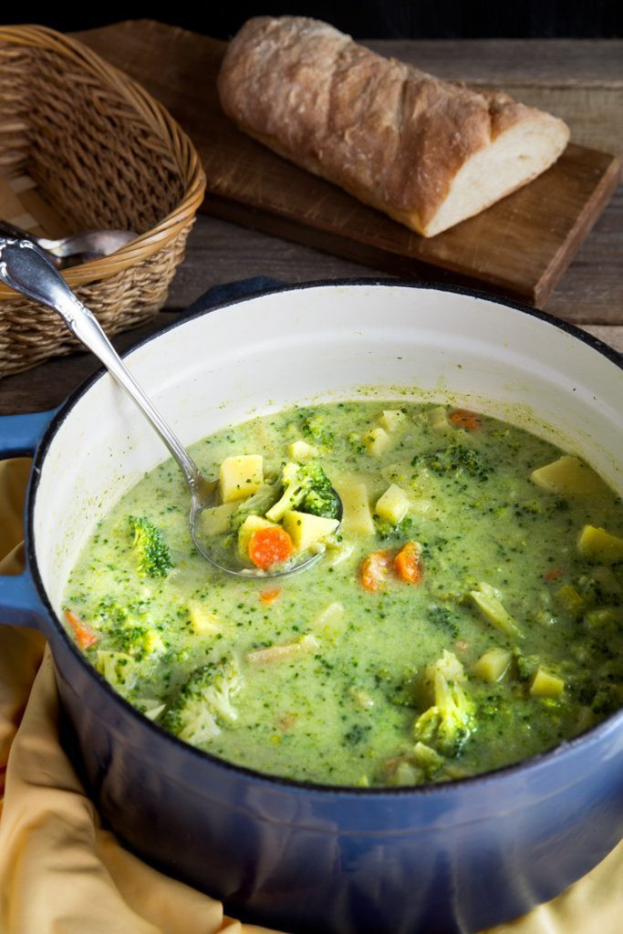 Potato And Cheese Soup
 Broccoli Potato Cheese Soup Gather for Bread