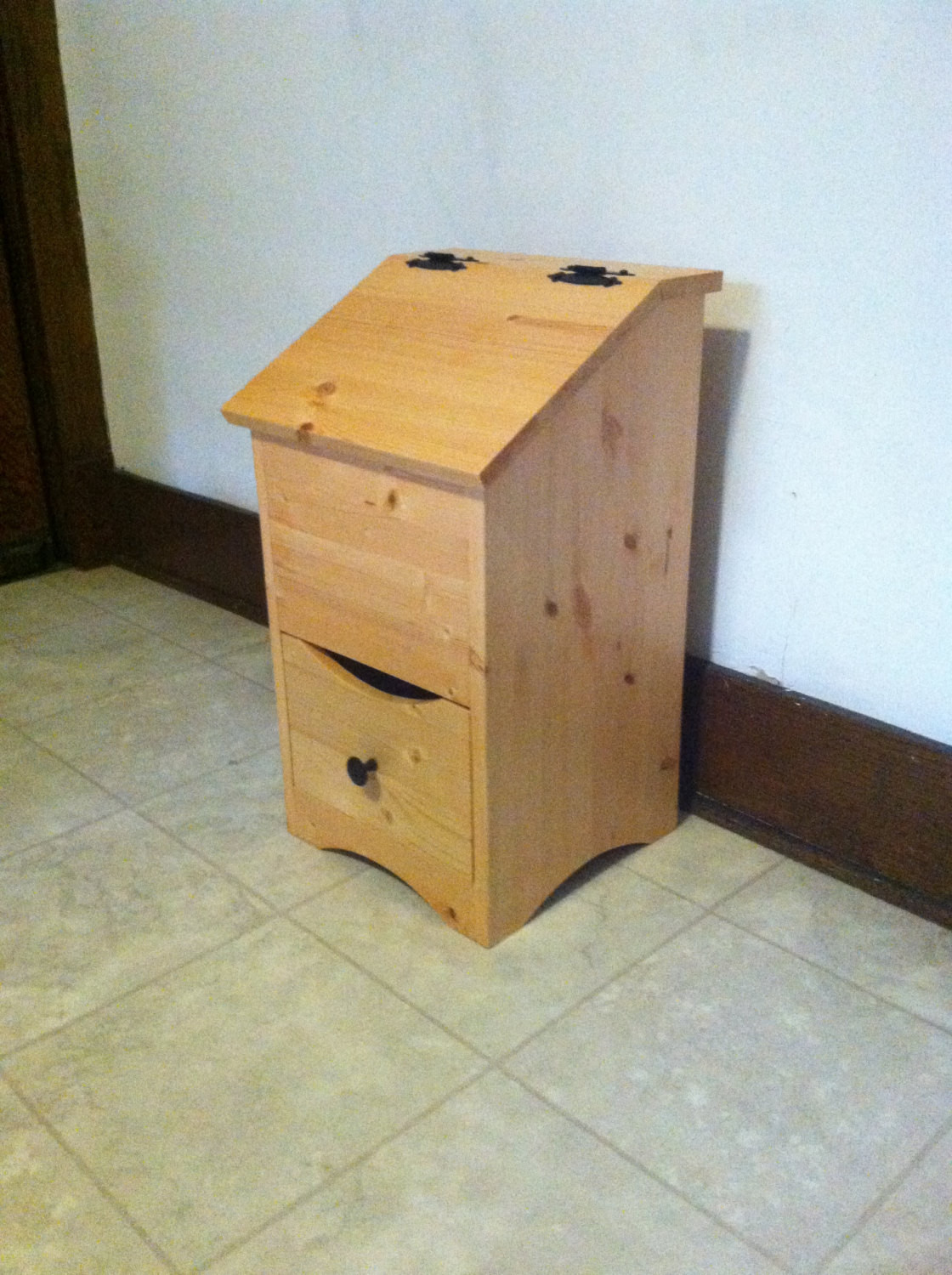 Potato And Onion Bin
 Wooden potato and onion storage bin