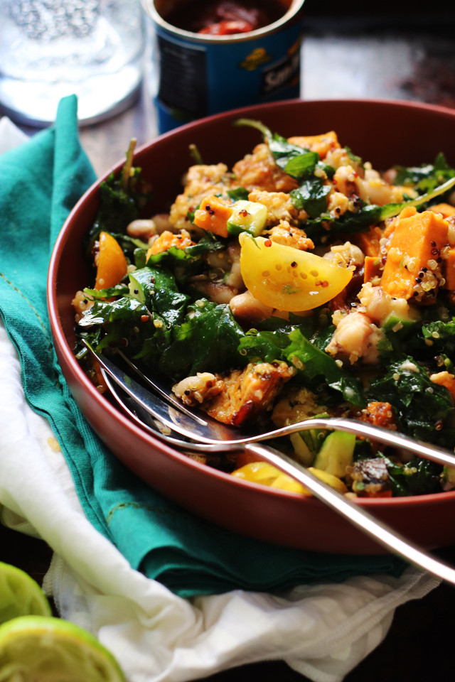 Potato Bowl 2018
 Honey Chipotle Roasted Tofu and Sweet Potato Bowls with