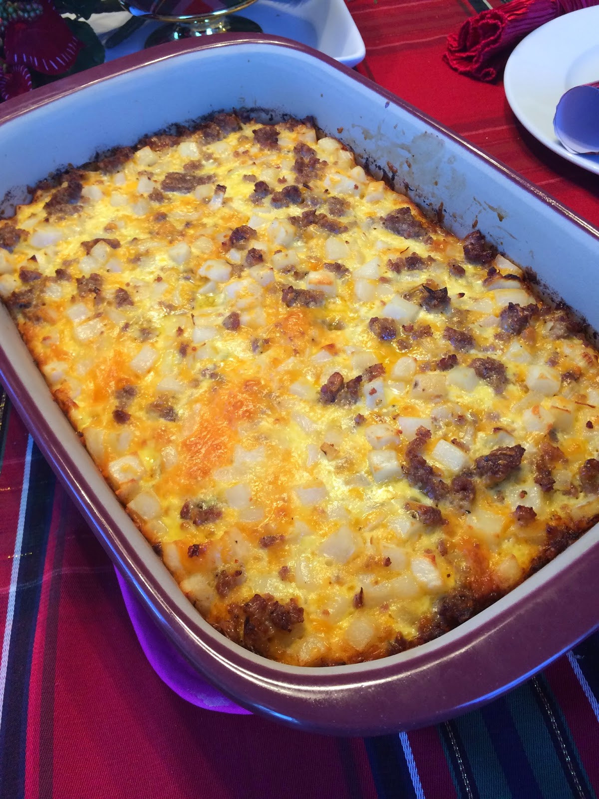 Potato Breakfast Casserole
 Our Good Life Cheesy Potato Breakfast Casserole