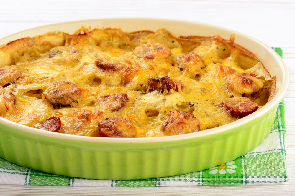 Potato Breakfast Casserole
 Sausage and Potato Breakfast Casserole recipe