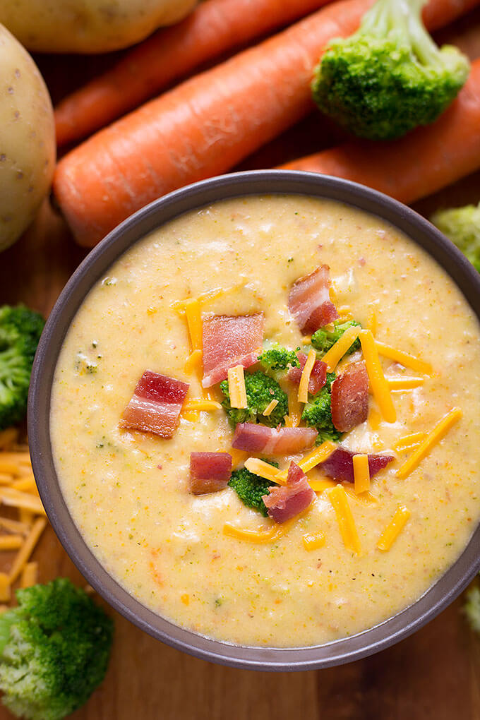 Potato Broccoli Soup
 Loaded Broccoli Cheese & Potato Soup