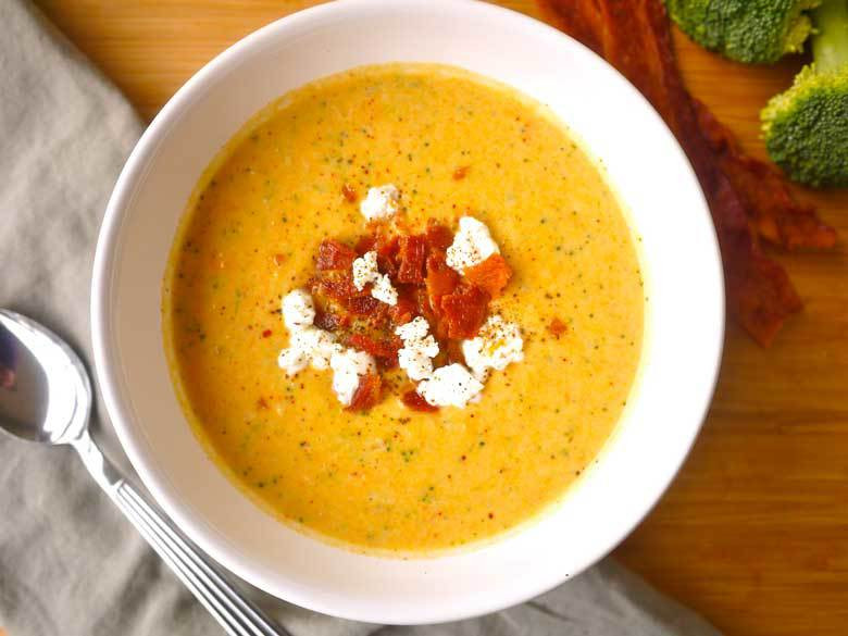 Potato Broccoli Soup
 Creamy Sweet Potato and Broccoli Soup paleo GF