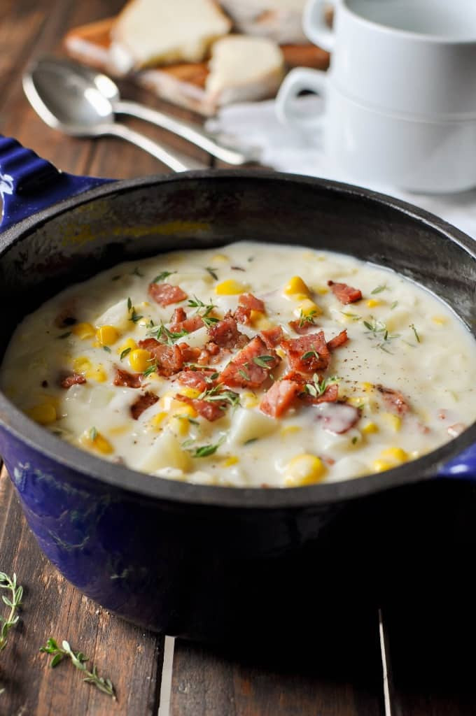 Potato Corn Chowder
 ham potato corn chowder