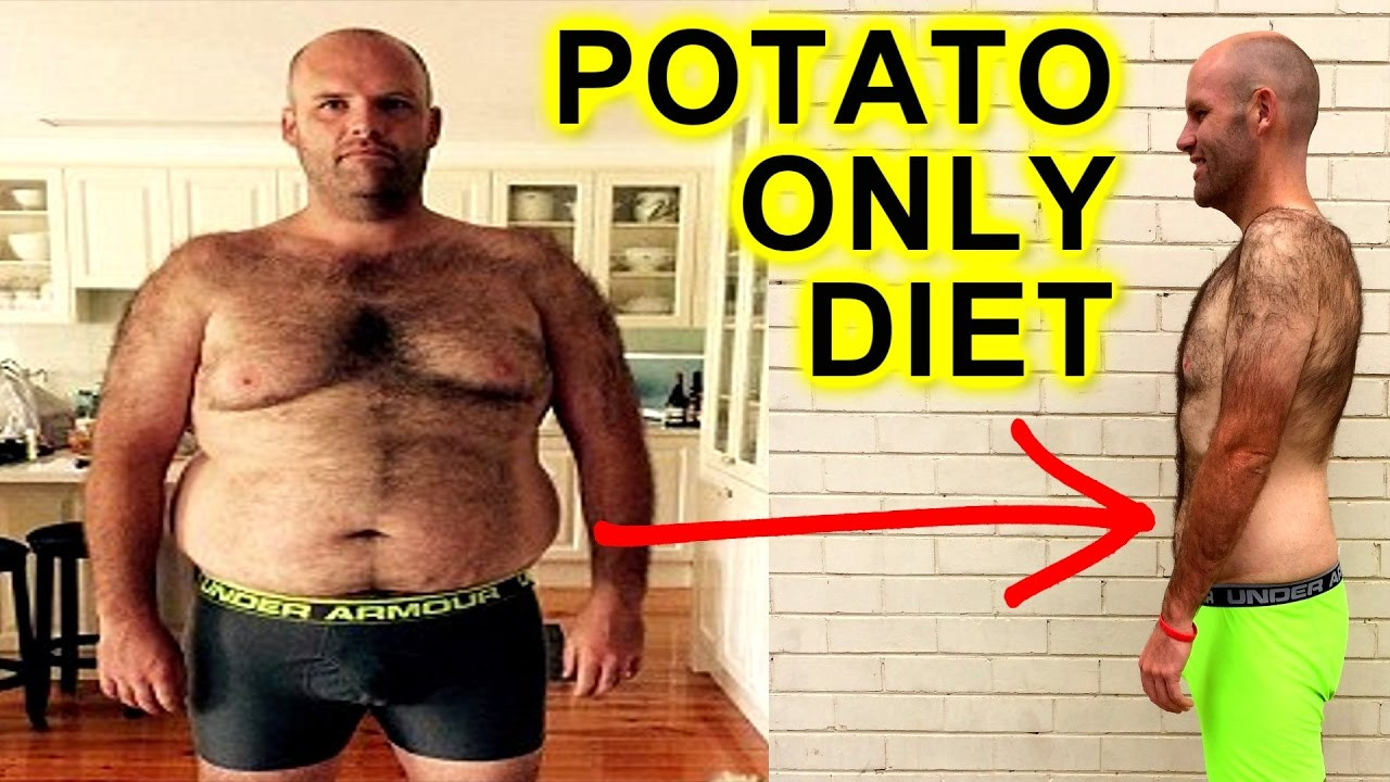 Potato Diet Before And After
 MAN BREAKS POTATO ONLY DIET ON LIVE TV & EPIC WEIGHTLOSS