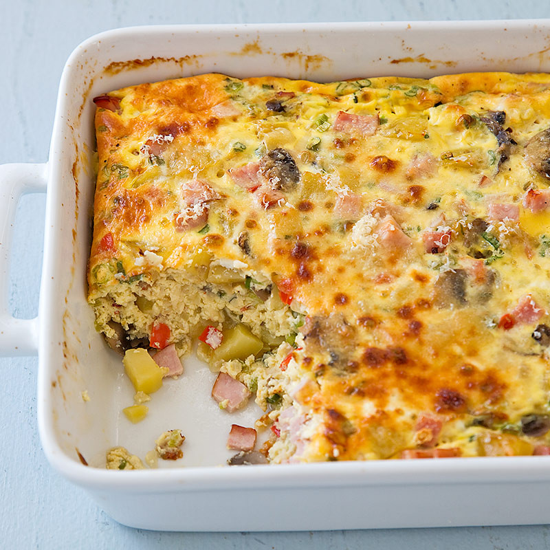 Potato Egg Casserole
 Reduced Fat Potato and Egg Breakfast Casserole