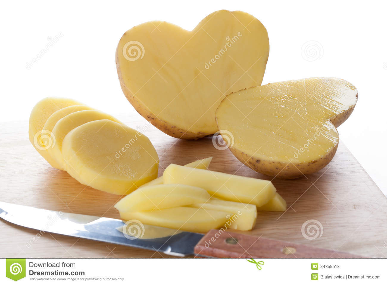 Potato For A Heart
 Potato Heart Royalty Free Stock s Image
