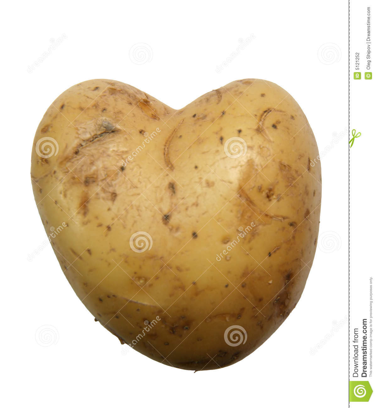Potato For A Heart
 Heart Potato Stock graphy Image