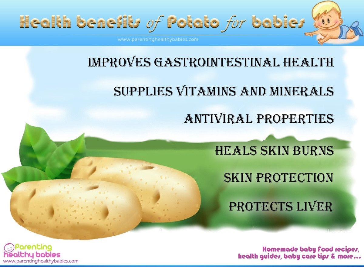 Potato Health Benefits
 Potato For Babies Infographic