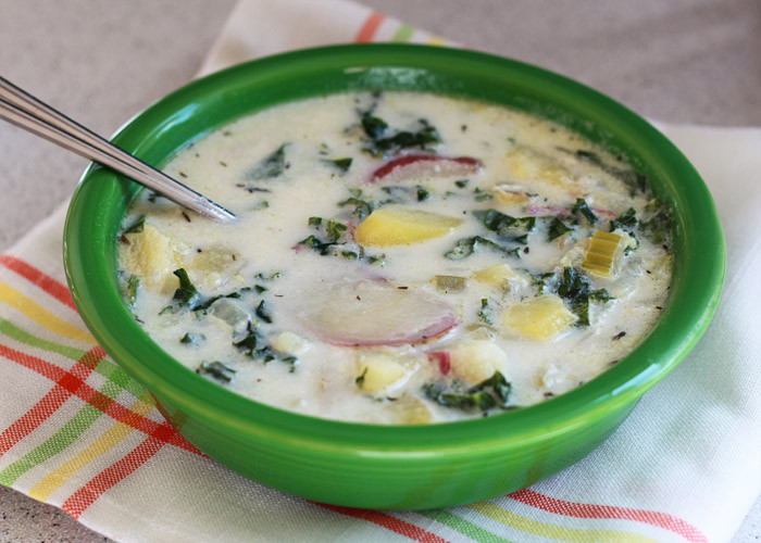 Potato Kale Soup
 Creamy Potato Kale Soup with Fennel Seed & Optional