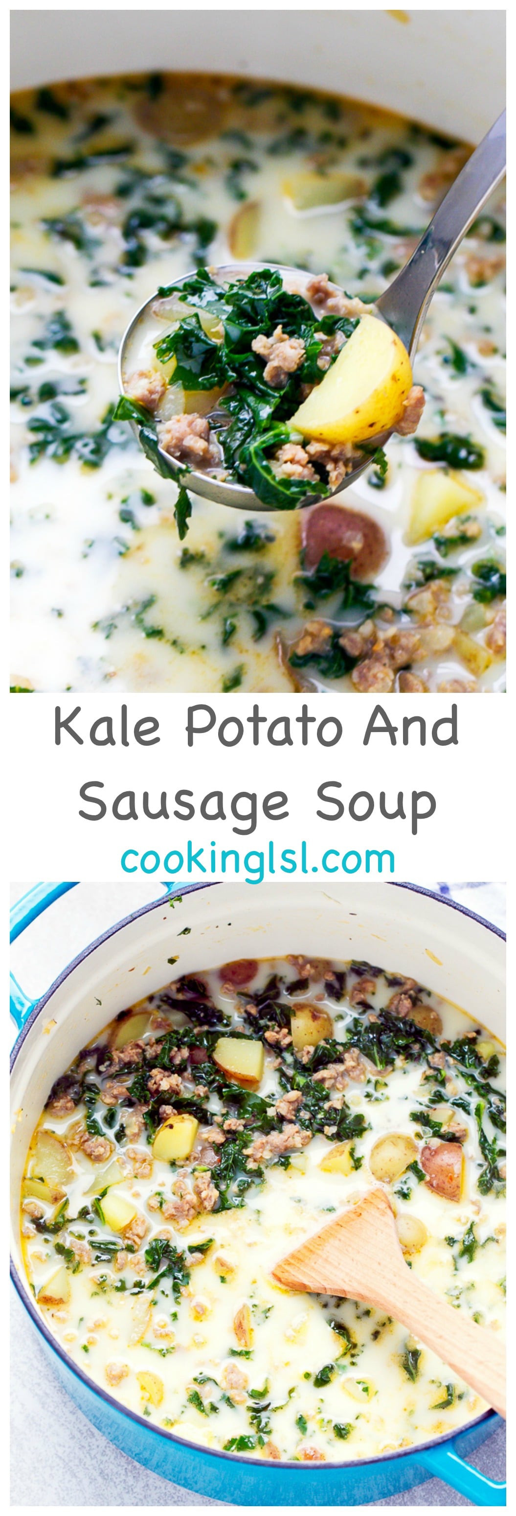 Potato Kale Soup
 Easy Kale Potato And Sausage Soup Recipe Cooking LSL