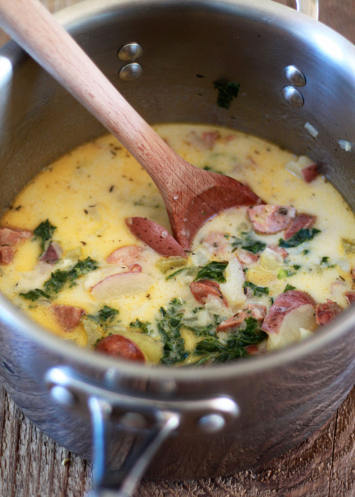 Potato Kale Soup
 Creamy Potato Kale Soup with Fennel Seed & Optional