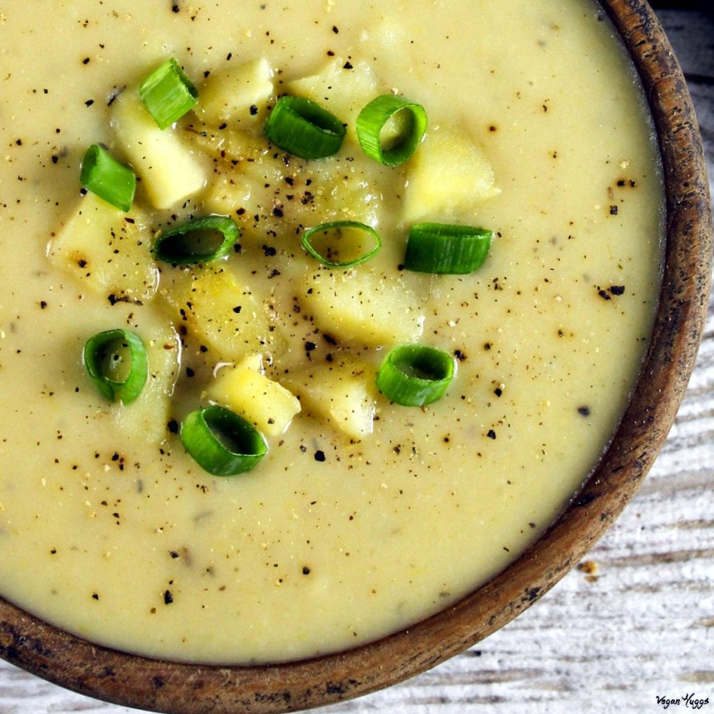 Potato Leak Soup
 Creamy Vegan Potato Leek Soup