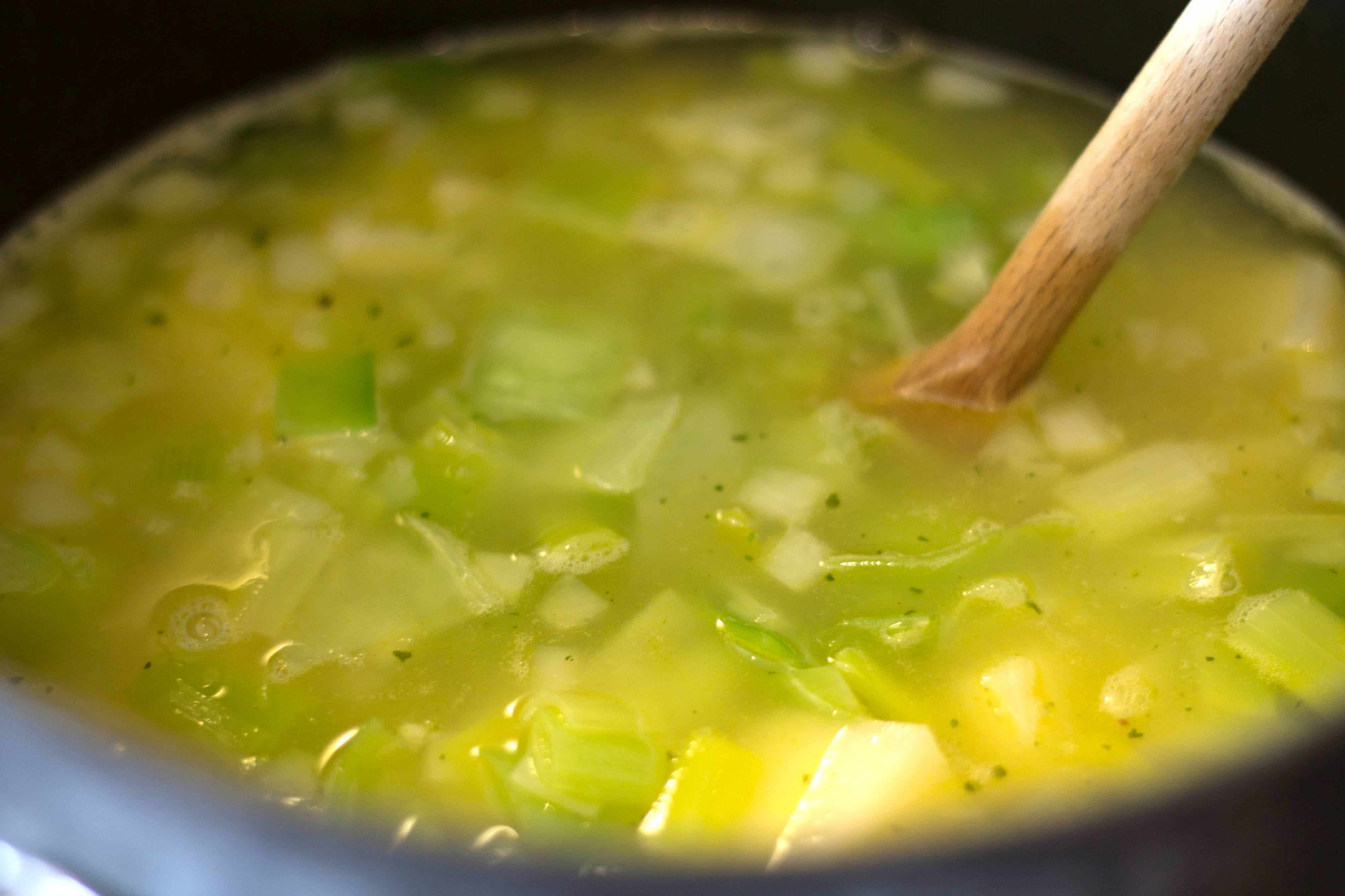 Potato Leak Soup
 Potato Leek Soup A smooth creamy no cream recipe that