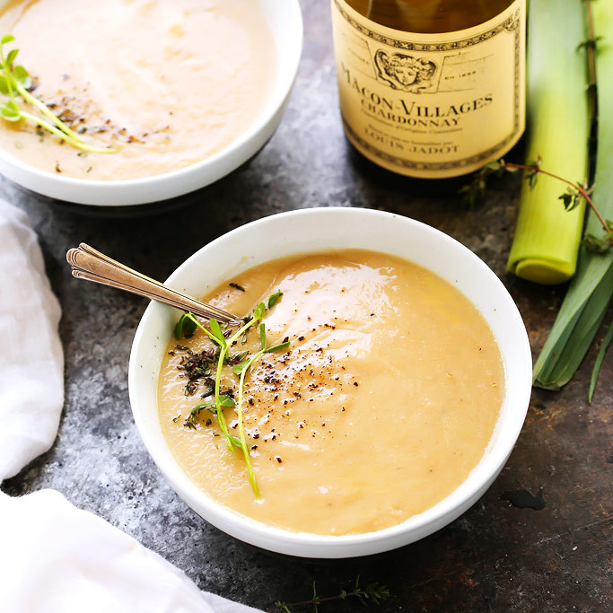 Potato Leek Soup No Cream
 Healthier Creamy Potato Leek Soup