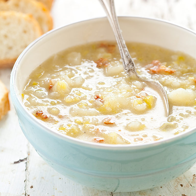 Potato Leek Soup Recipe
 Rustic Potato Leek Soup