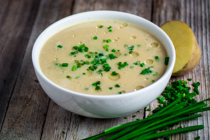 Potato Leek Soup Recipe
 Creamy Potato Leek Soup Dishing Delish