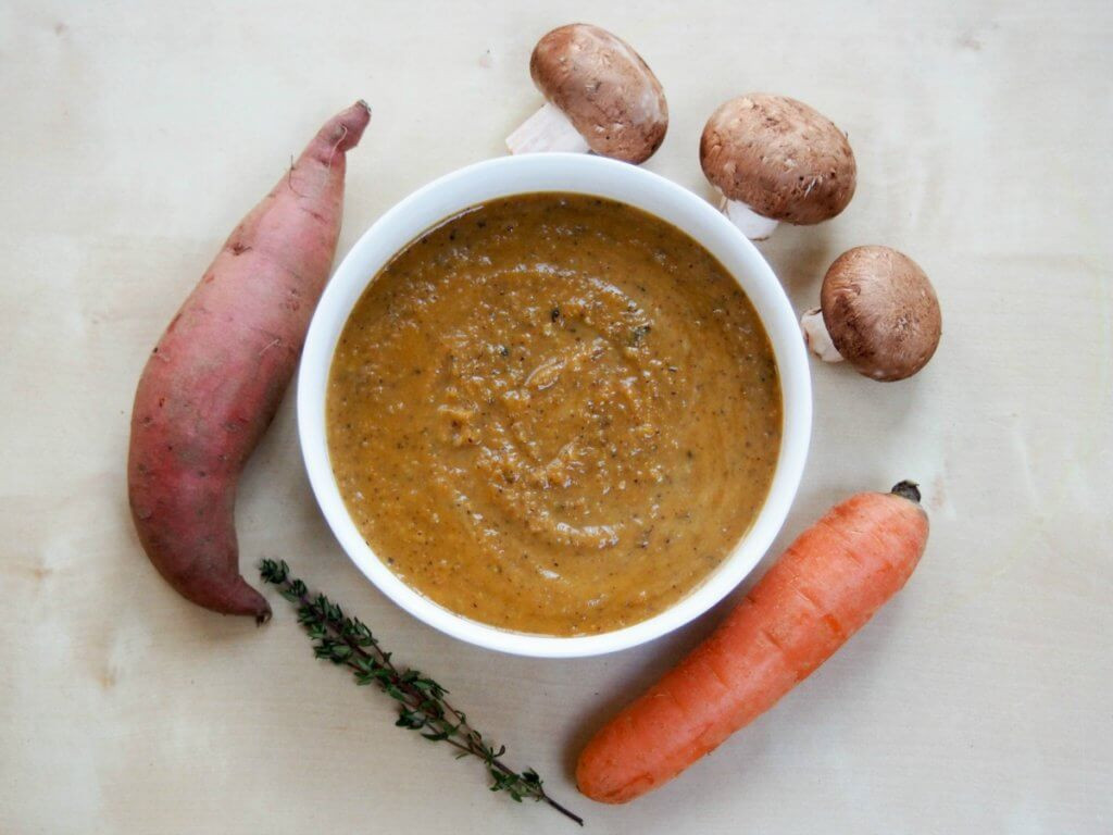 Potato Mushroom Soup
 Carrot sweet potato mushroom soup Caroline s Cooking