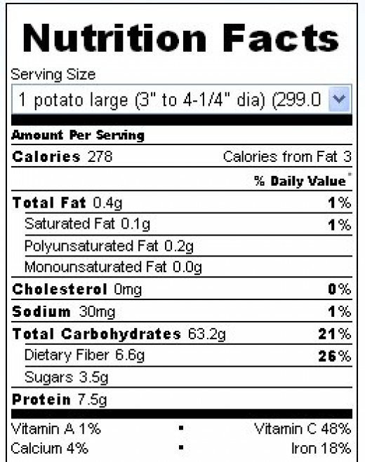 Potato Nutrition Information
 How To Make The Best Baked Potato With Yummy Toppings And