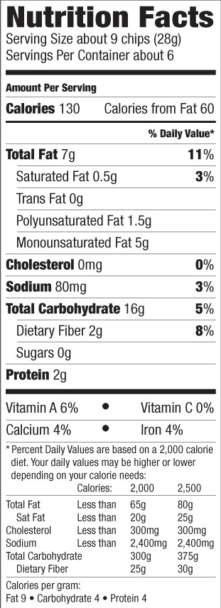 Potato Nutrition Information
 Health Food Specialists Brands Products Way Better Snacks