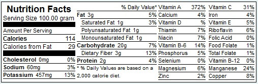 Potato Nutritional Value
 White sweet and carisma potato nutritional value and