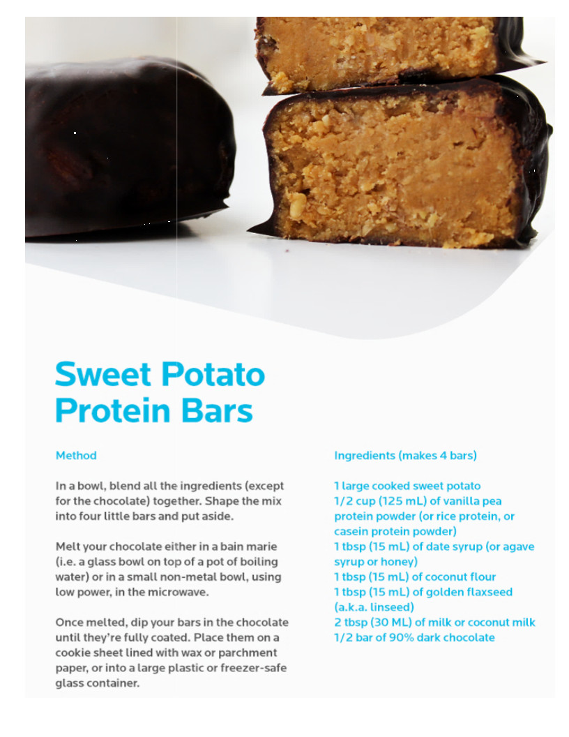 Potato Protein Amount
 Sweet Potato Protein Bars Appetizers