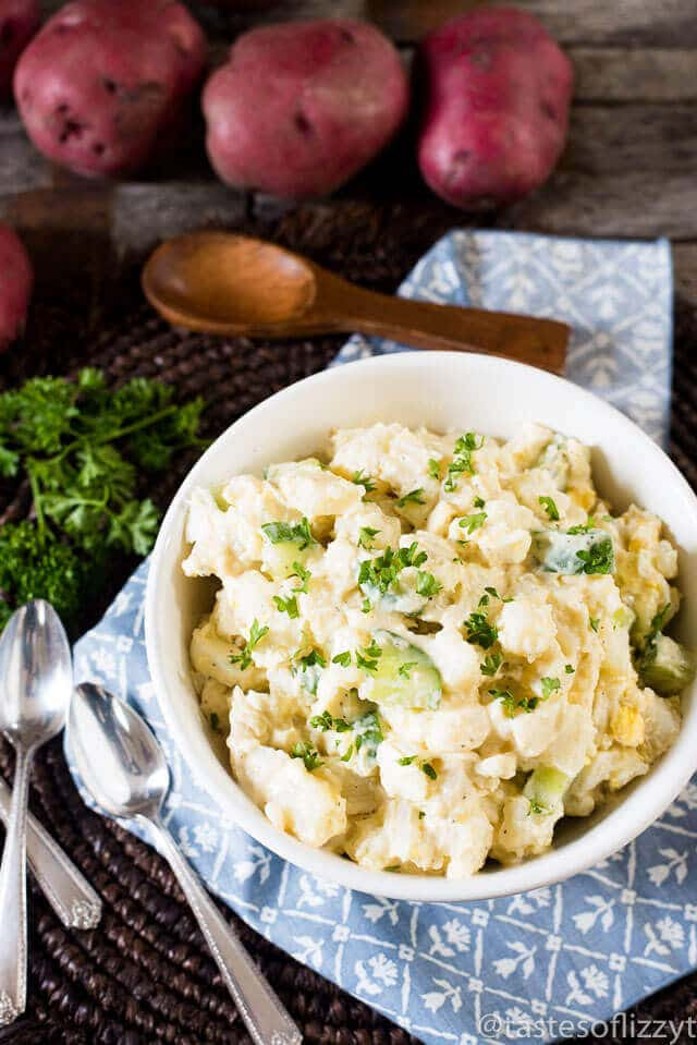 Potato Salad Without Eggs
 Classic Potato Salad Recipe with Potatoes Eggs and Cucumbers