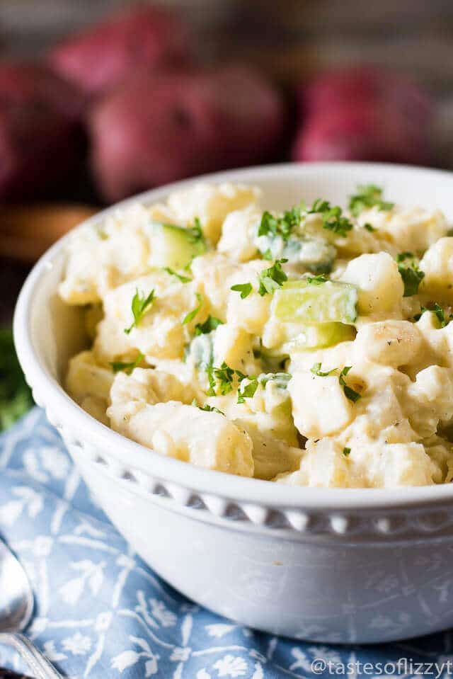 Potato Salad Without Eggs
 Classic Potato Salad Recipe with Potatoes Eggs and Cucumbers