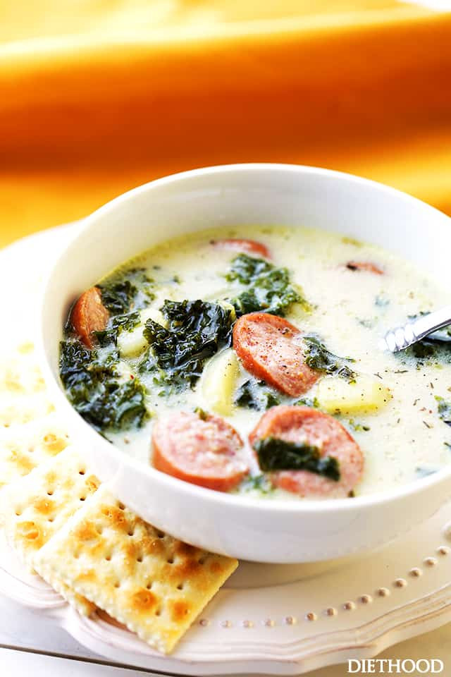 Potato Sausage Soup
 Smoked Sausage Kale and Potato Soup Recipe