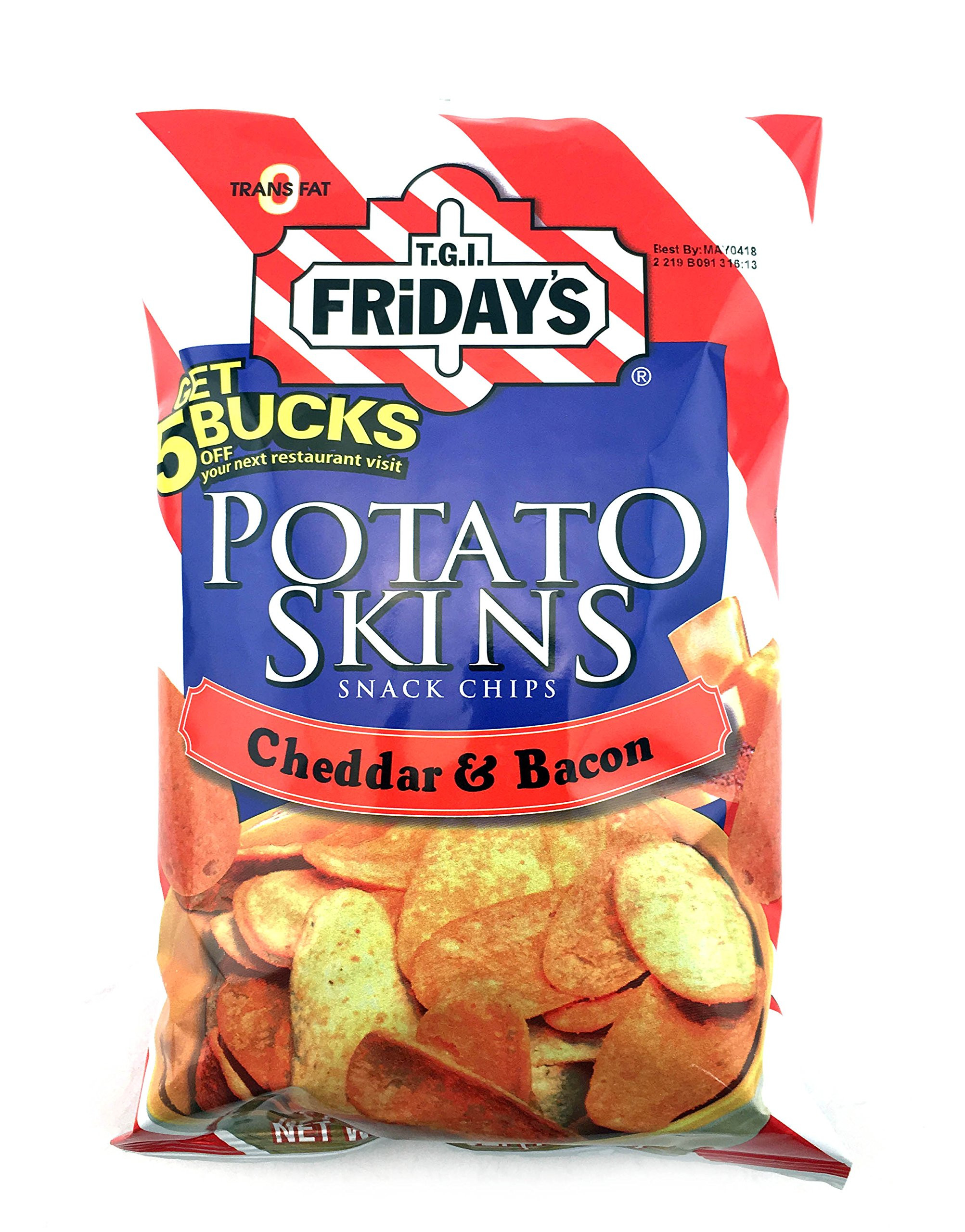 Potato Skin Chips
 Amazon TGI Fridays Cheddar and Sour Cream Potato