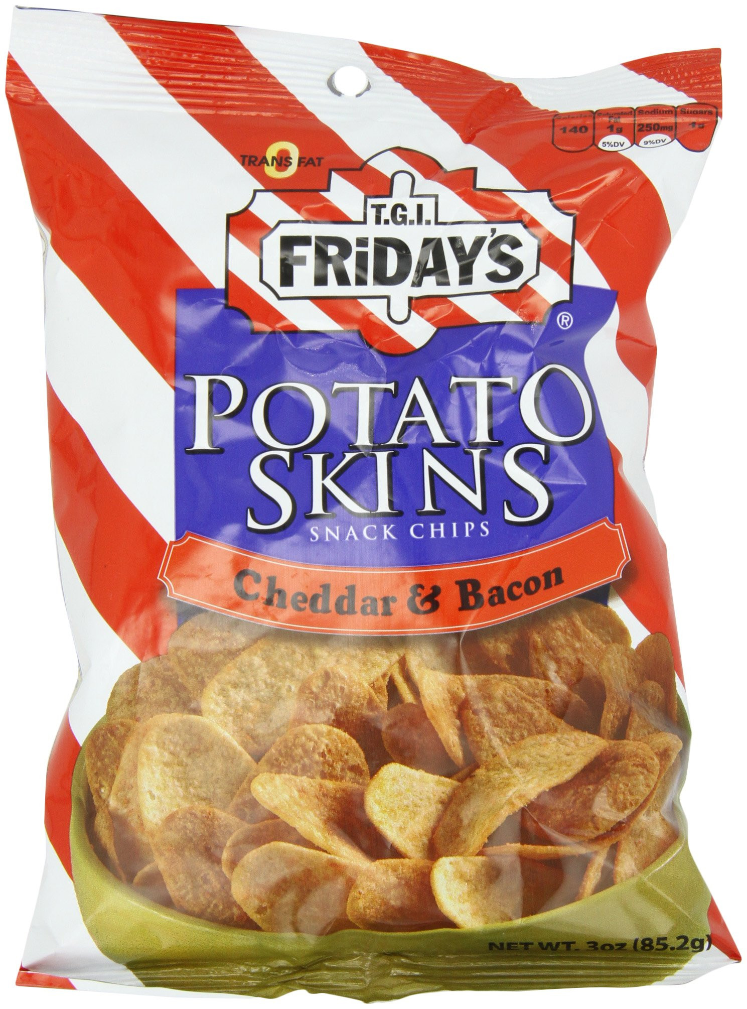 Potato Skin Chips
 Amazon TGI Friday s 4 oz Cheddar & Bacon Potato Skins