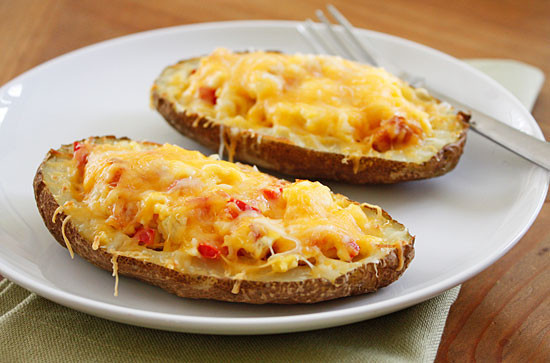 Potato Skin Recipe
 Western Omelet Breakfast Potato Skins