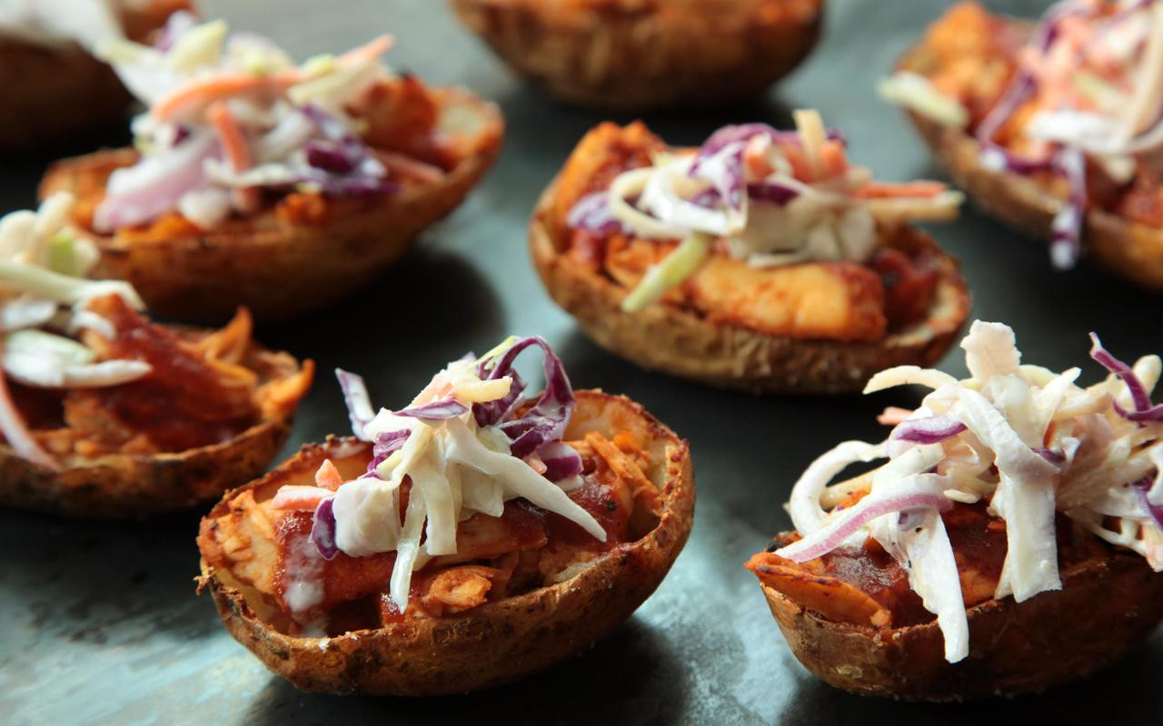 Potato Skin Recipe
 Barbecue Chicken and Coleslaw Potato Skins Recipe Chowhound