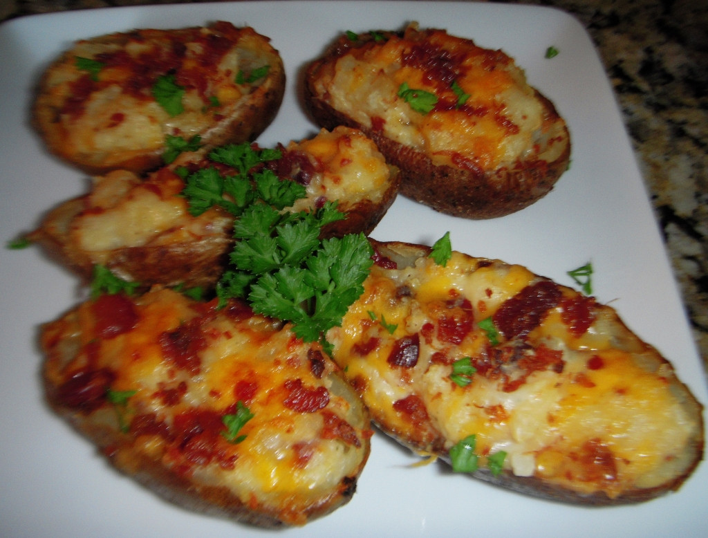 Potato Skin Recipes
 Loaded Potato Skins Recipe FabFoo s