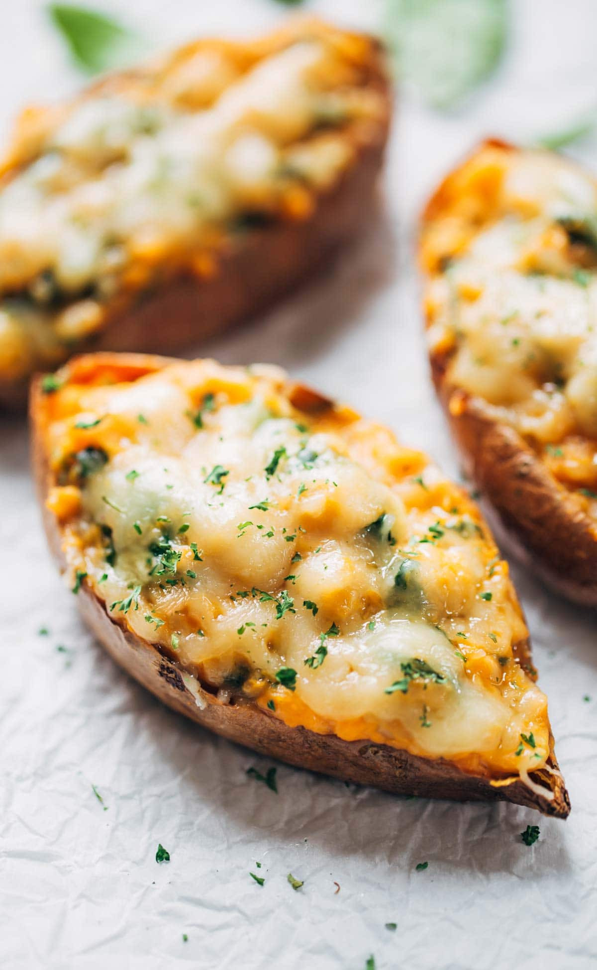 Potato Skin Recipes
 Healthy Sweet Potato Skins Recipe Pinch of Yum