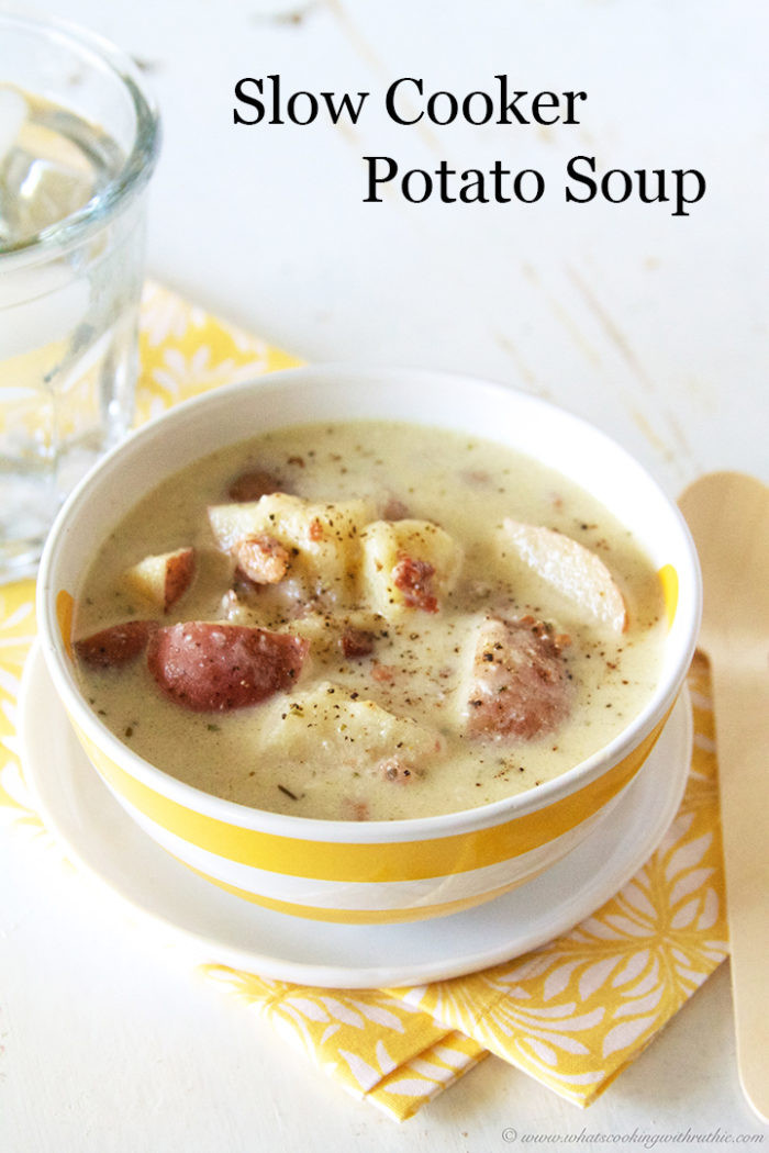 Potato Soup Slow Cooker
 Slow Cooker Potato Soup Cooking With Ruthie