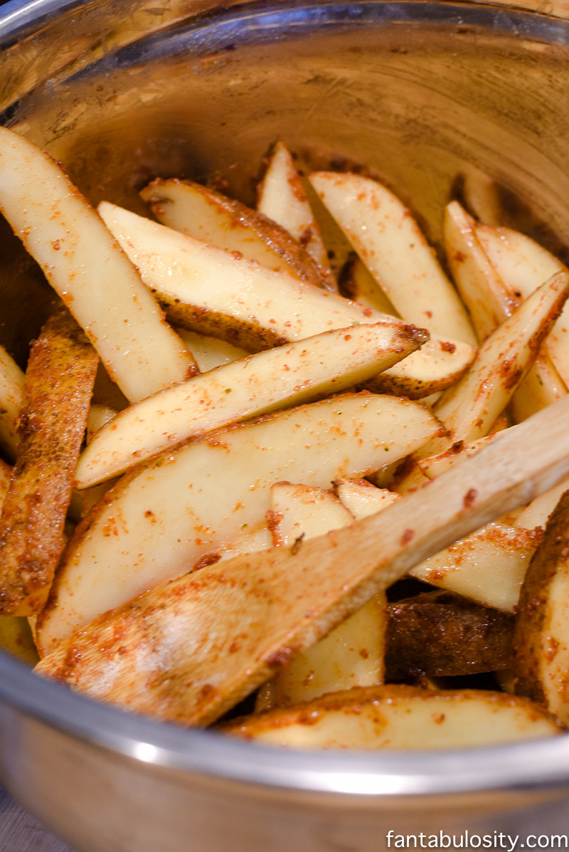 Potato Wedges Baked
 Baked Fiesta Ranch Potato Wedges Recipe Fantabulosity