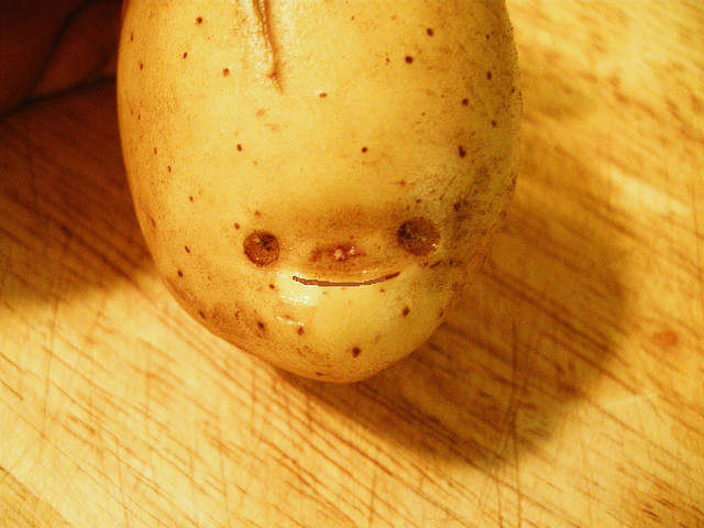 Potato With A Face
 potato face